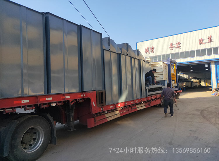 感謝甘肅吳總選擇與我們合作斗式提升機方型搖擺篩布袋除塵器